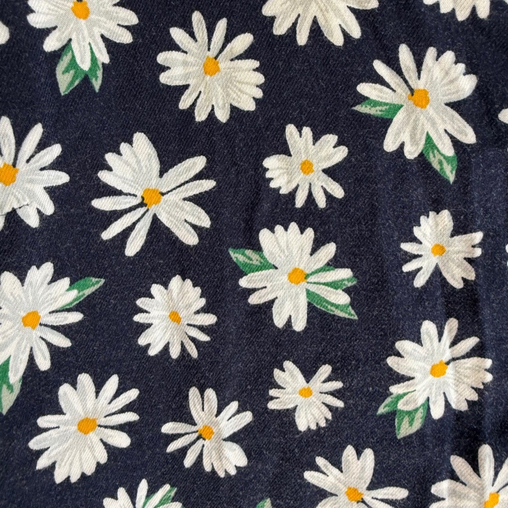 OLD‎ NAVY Navy 3/4 Sleeve Daisy Print Ladies Waist Dress, M - Picture 5 of 6